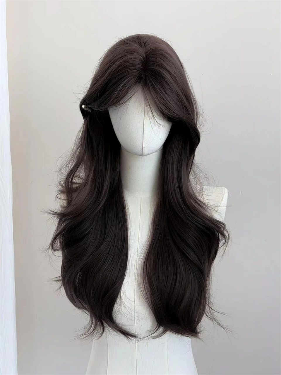 Black Brown Synthetic Lace Front Wig for Women