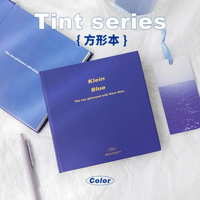 

Tint Series Square Book 84 Pages Color Foil Cover Hand Notebook Account Notebook Planner Exquisite Notebook Diary Notebook