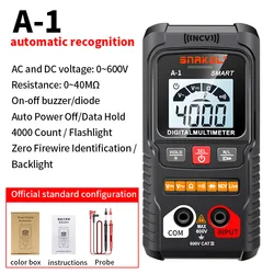 Professional Digital Multimeter - Smart Ohm & Voltage Meter with Auto Range (SK - A1)