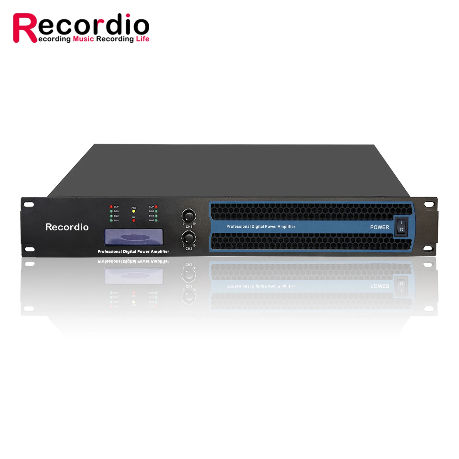 GAP-S1700 Recordio Digital Professional Factory Price Digital Amplifier 1.5U 2*600W New Design with Display for DJ Stage Use