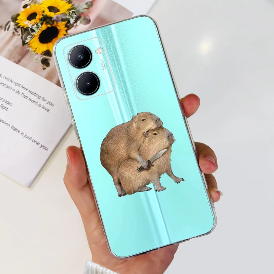 Stylish Painted Soft Silicone Back Cover – 6.5'' Phone Case