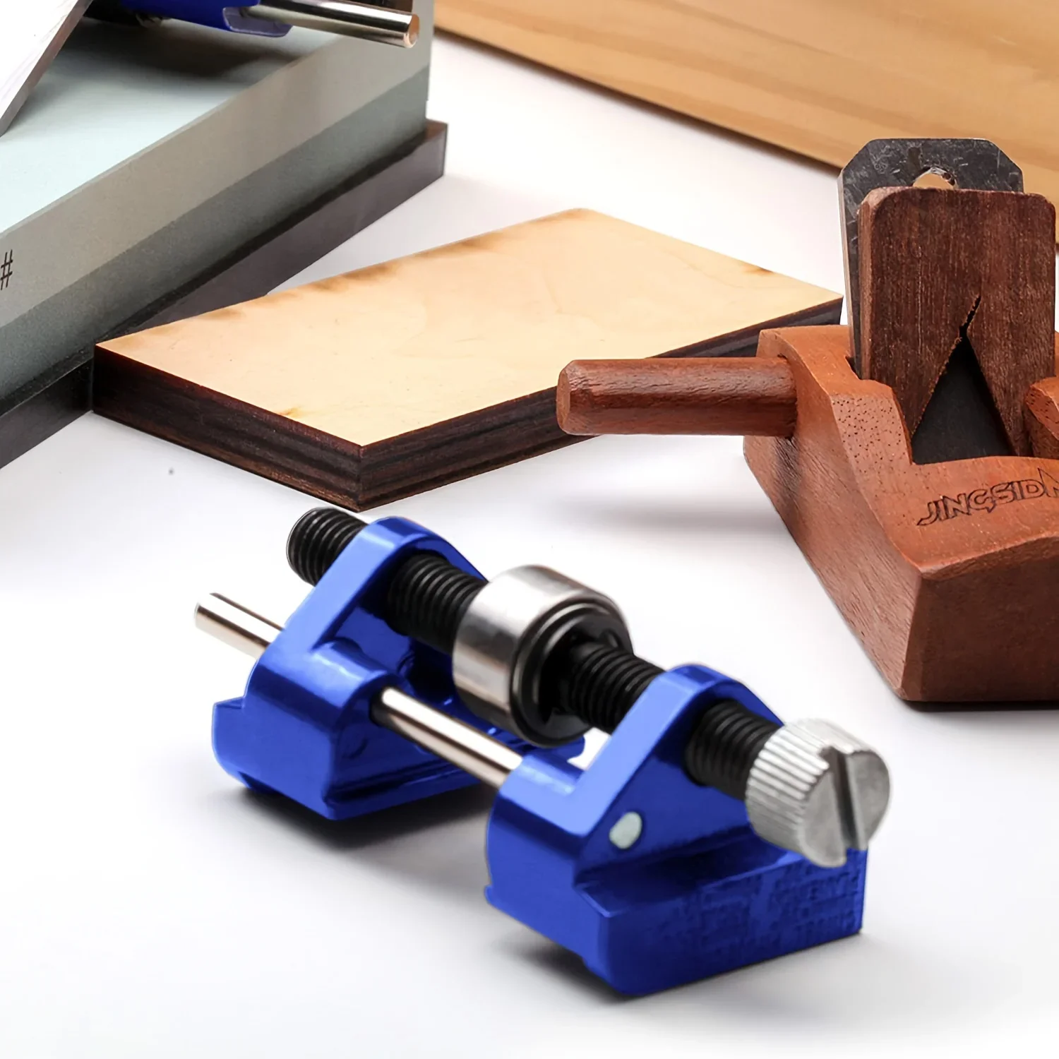 honing guide Adjustable Angle Honing Guide-Chisel & Plane Sharpening Jig with Stone Holder for Precision Woodworking Tools Multi-Angle