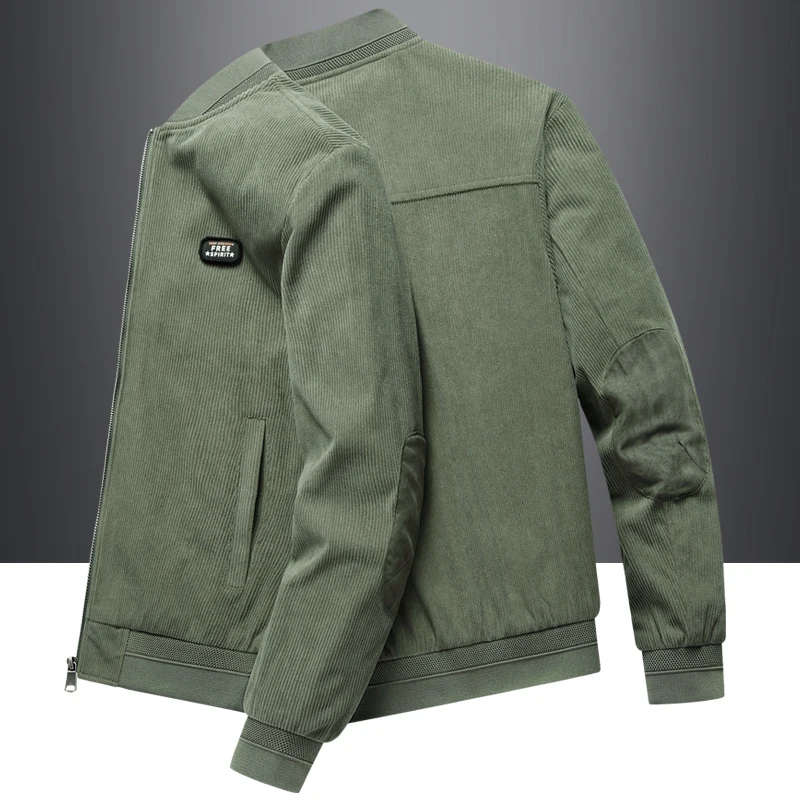 

Осенне-зимняя популярная мужская повседневная куртка, модная универсальная верхняя одежда на молнии, качественные винтажные стильные мужские пальто большого размера