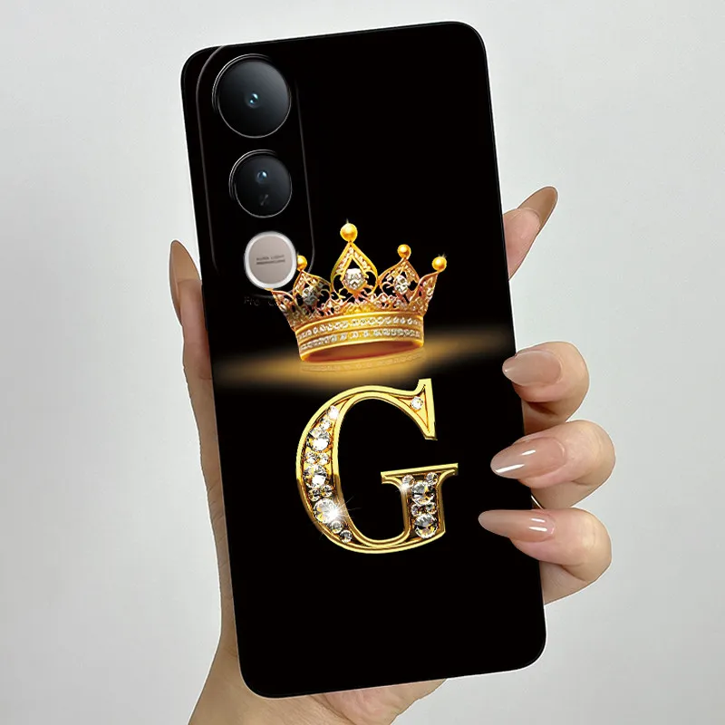 Luxury Letters Silicone Soft Phone Case with Camera Protection - Elegant Back Cover