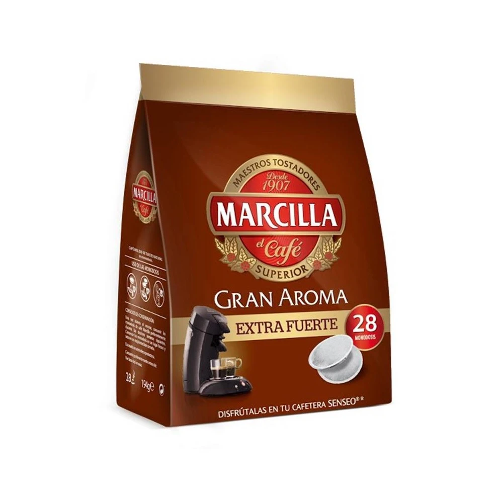 kaping Accommodatie levering Senseo Coffee Extra Strong Marcilla Great Aroma 28 Single-dose Senseo  4051569 - Coffee Capsules - AliExpress