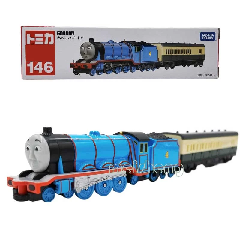 

TAKARA TOMY TOMICA, литая машинка из сплава, модель 146, полоса Томаса, маленький поезд Гордона, Подарочная игрушка для украшения комнаты.