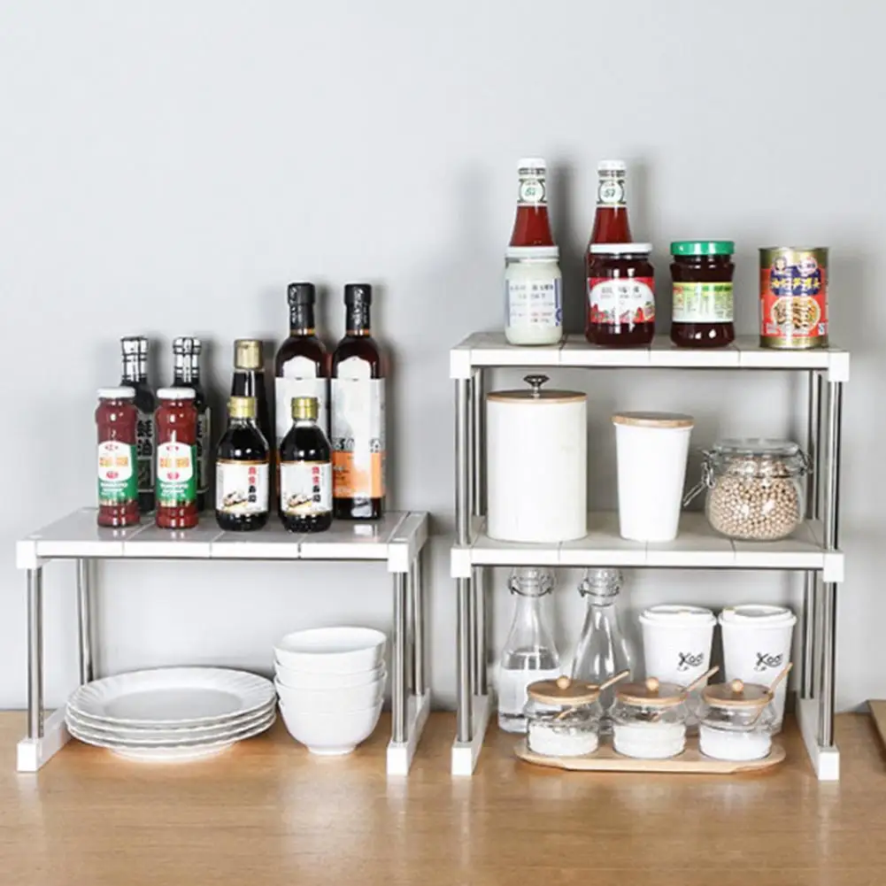 Racks Holders 1Set Storage Shelf Large Lapacity Detachable Stainless