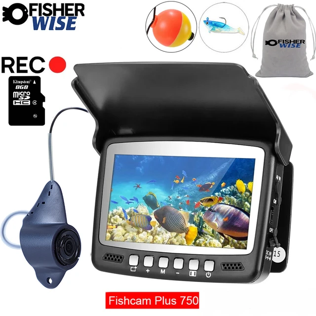 new 4.3inch Fish camera plus750 DVR recorder fish Alarm 5X ZOOM Video  Fishing Camera Kit Fish Finder for Underwater Fishing - AliExpress