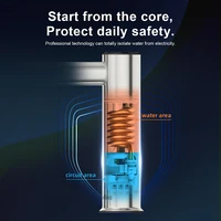 Briwellna salle de bains robinet électrique en acier inoxydable robinet d'eau chaude 220V Mini chauffe-eau robinet d'eau chaude instantanée mélangeur 2 en 1 3