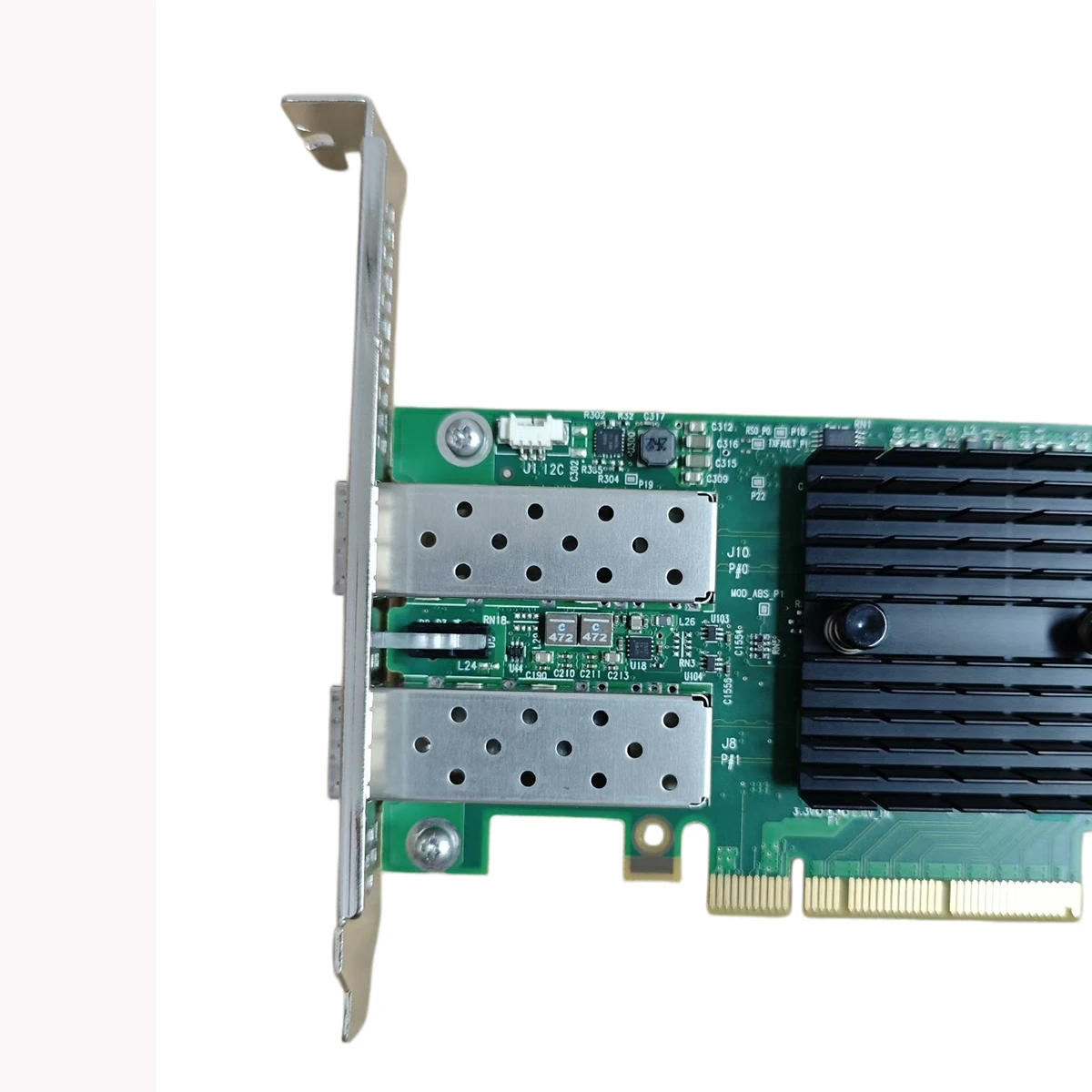 거의 새것 같은 멜라녹스 MCX312A-XCBT ConnectX-3 이더넷 듀얼 SFP+ 포트 어댑터 카드, PCIe 3.0 x8 8GT/s