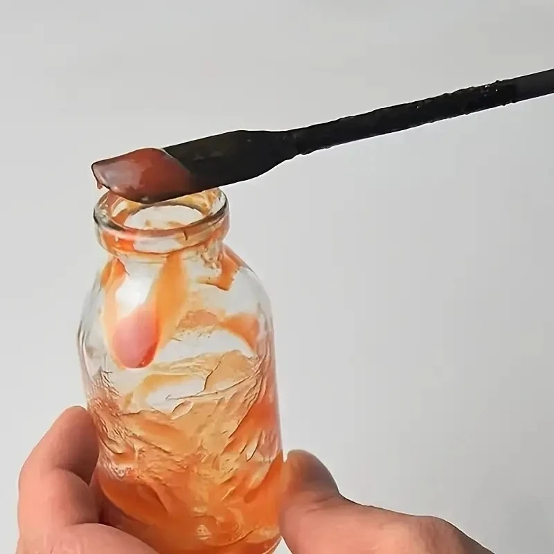 5-Piece Mini Silicone Spatula Set - Heat Resistant Up to 450°F, Non-Scrape Jar & Bottle Scraper for Kitchen Baking Essentials