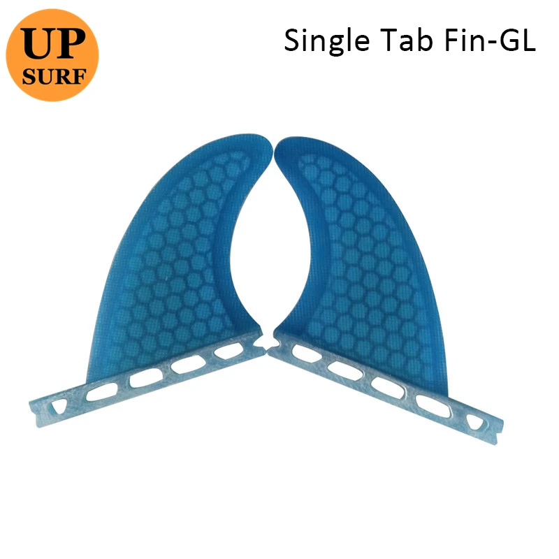 UPSURF FUTURE Fin GL Size Blue Color Surfboard Twin Fin Honeycomb Fiberglass Surf Fin Single Tabs Fin Sup Board Accessories