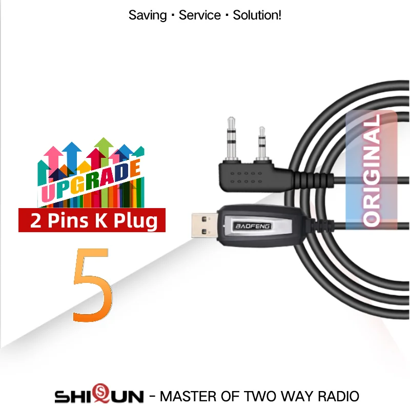 Cavo USB Per Programmare Walkie Talkie Baofeng E Altri - Compatibile Con UV-5R, BF-888S E Altri - Foto 1