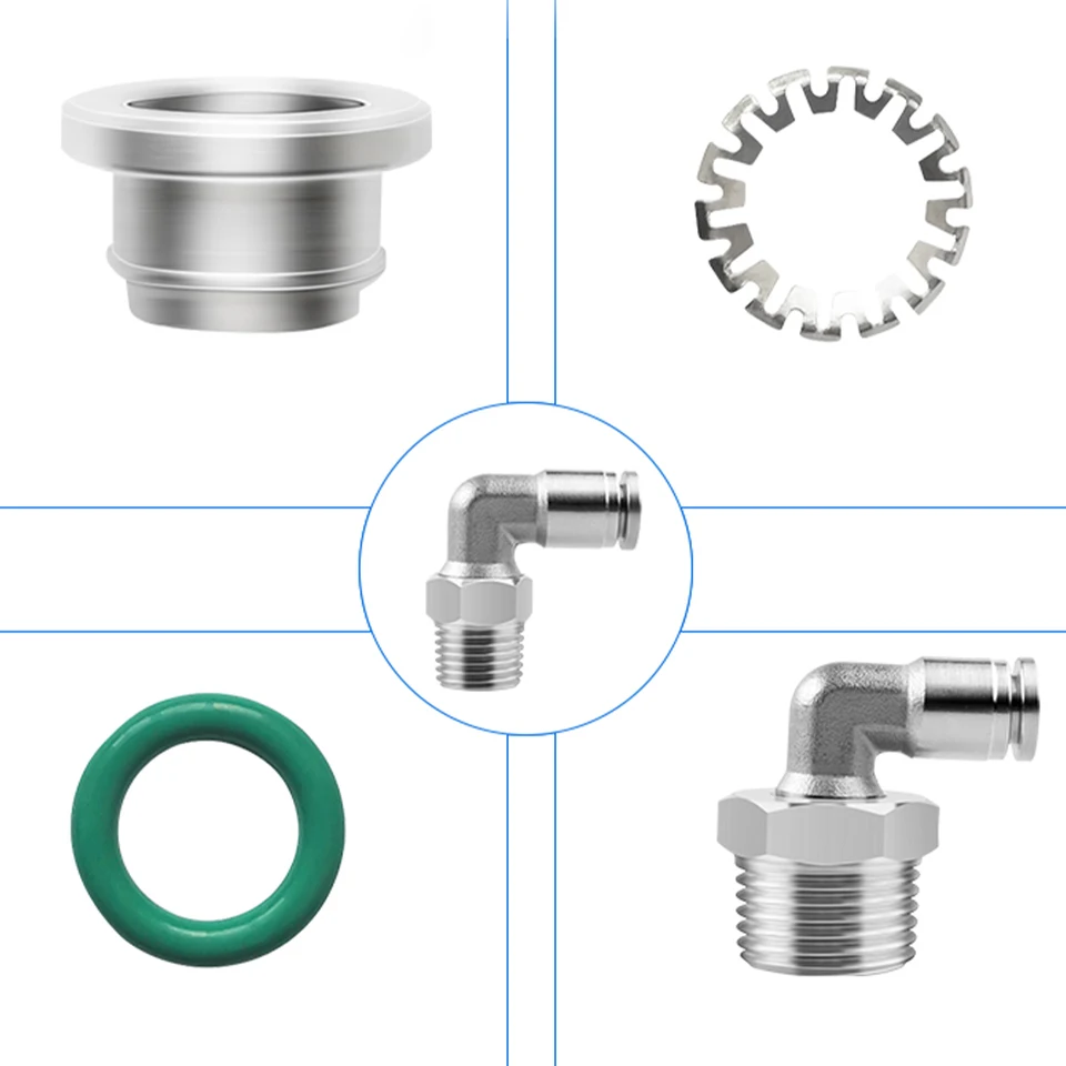 Sourcing Map Manguera De Púas De Latón Adaptadores Para Conector