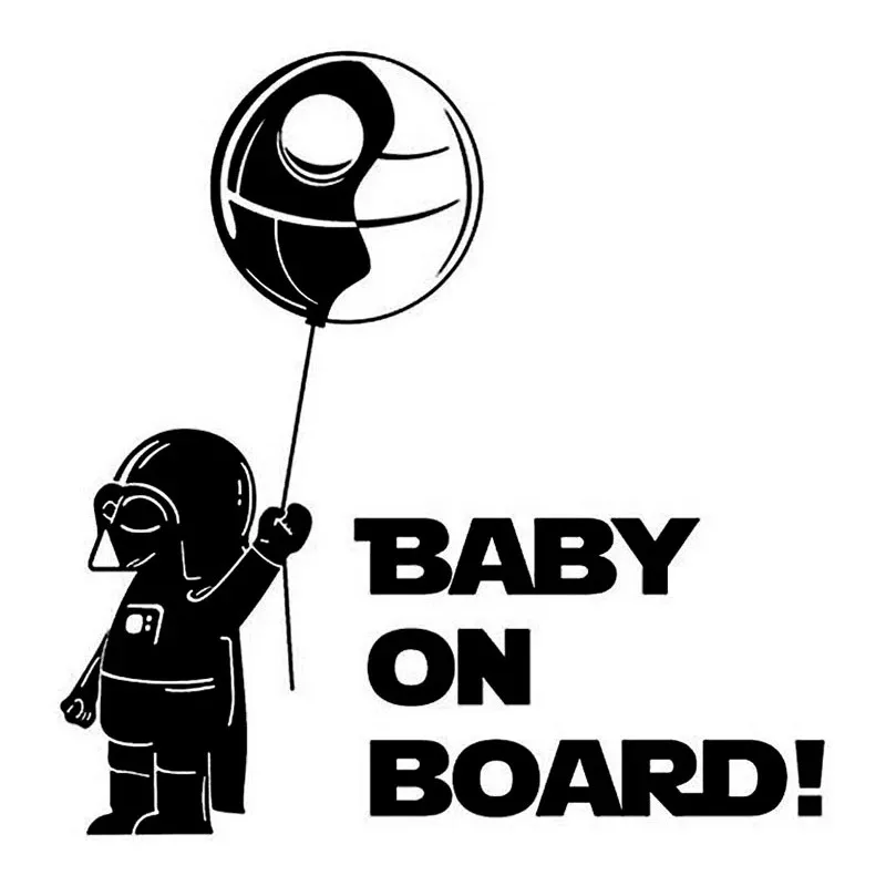 

Astronaut Baby on Board Creative Car Sticker Pattern Automobiles Bumper Exterior Accessories Vinyl Decals