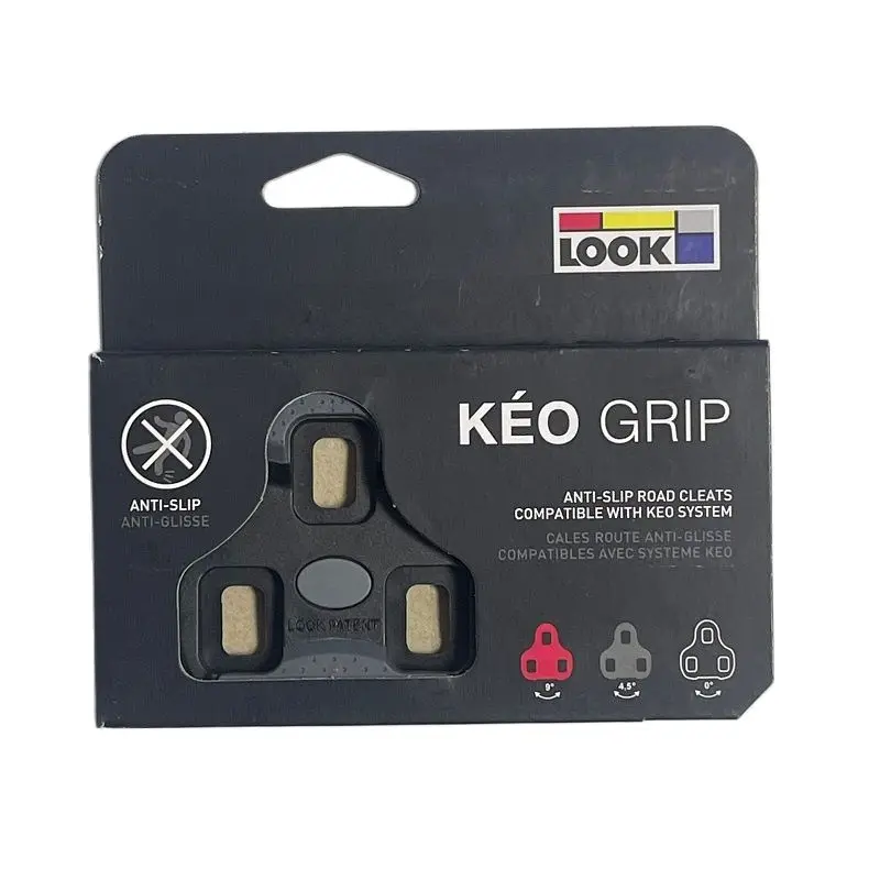 LOOK KEO Compatible Pedal Grip Cleats for Road Bike PLASTIC RED GREY BLACK