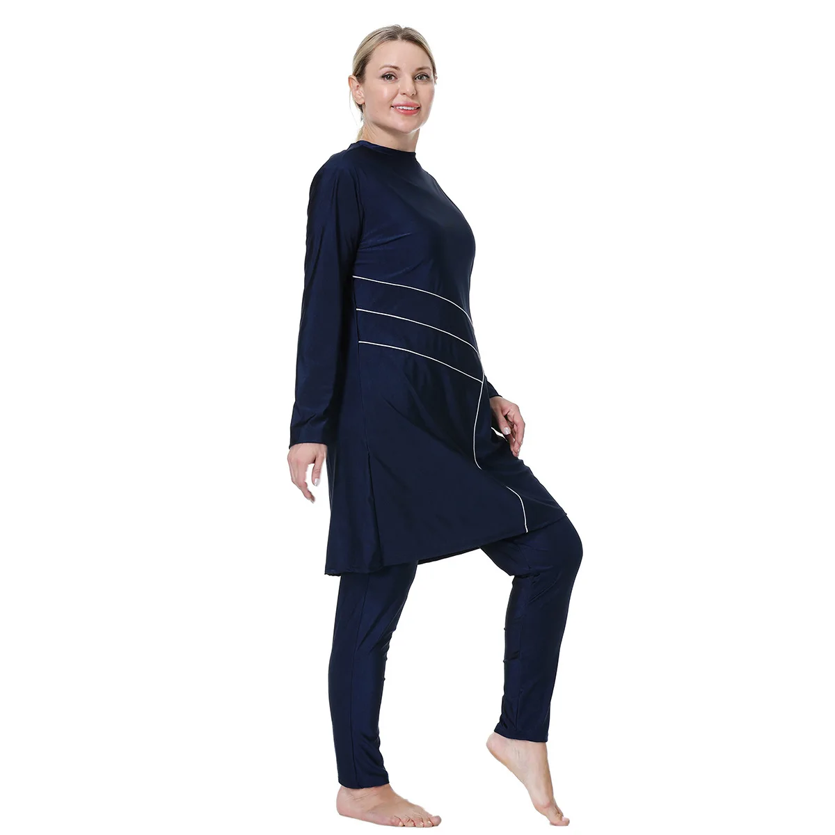 Burkini Big Yard Muslim Swimsuits for Women Quick Dry Conservative Swimwear Set Djellaba Plus Size Women Burkini Islamique
