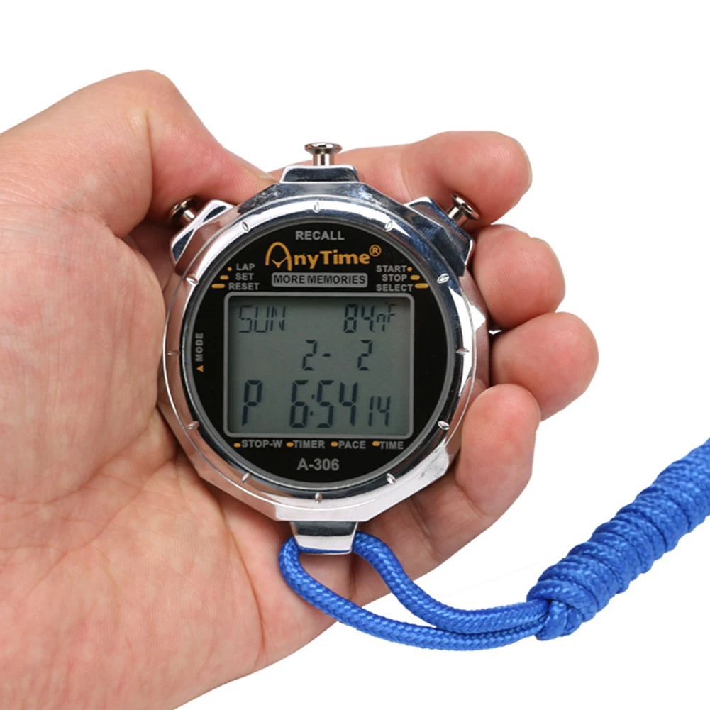 

Stopwatch Metal Stop Watch For Sports Waterproof Stopwatches Timer With Original Lashing Rope For Sports Competitions