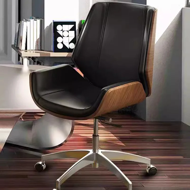 

Makeup Luxury Office Chair Vanity Salon Desk Leather Bedroom Office Chair Comfortable Portable Relaxing Stoel Trendy Furniture
