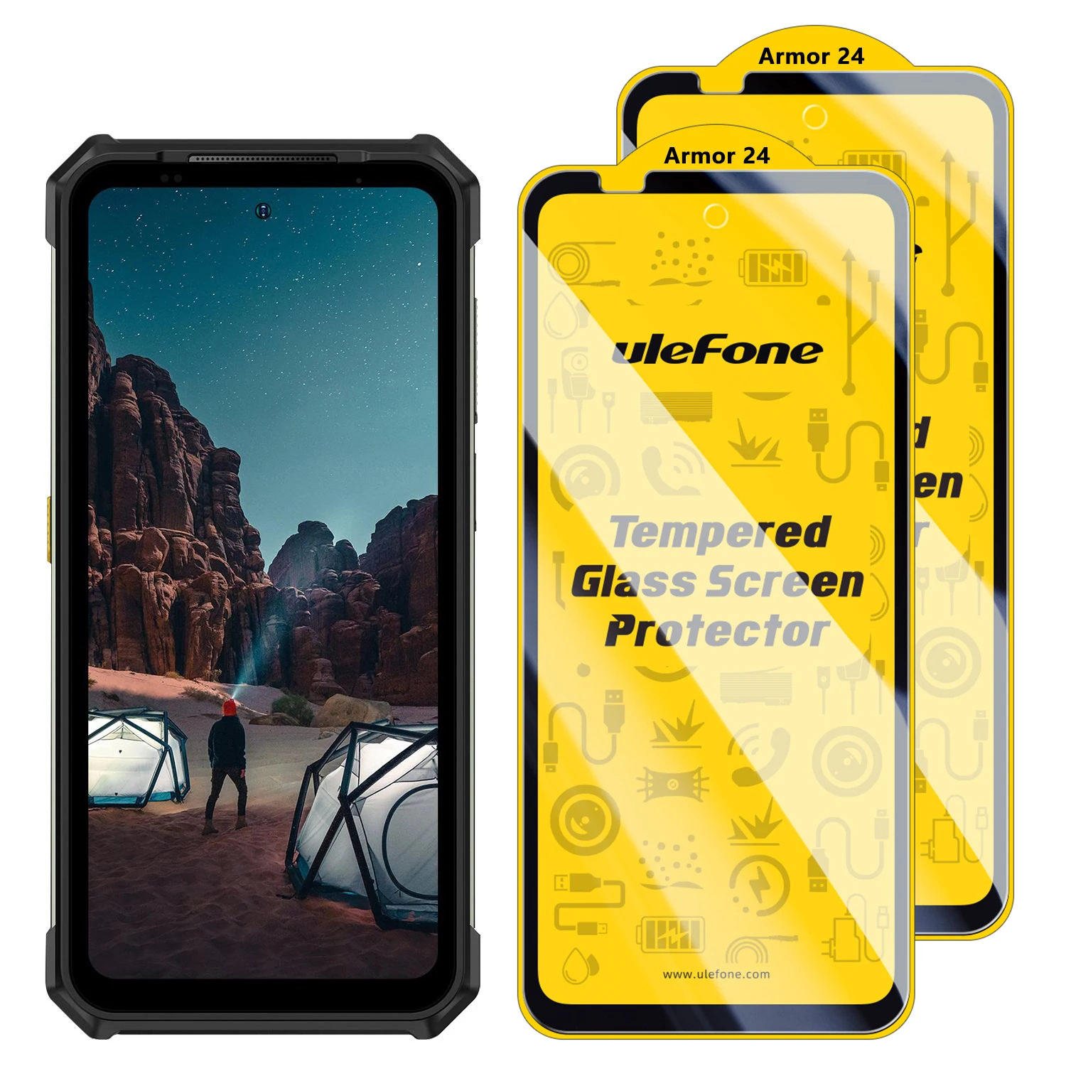 2-Pack HD Anti-Fingerprint Tempered Glass Screen Protector - Anti-Scratch Glass
