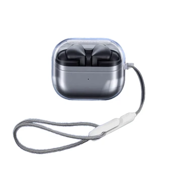 Custodia trasparente per auricolari per Samsung Galaxy Buds 3 Pro Custodia in TPU trasparente per cuffie per Galaxy Buds 3Pro Custodia protettiva