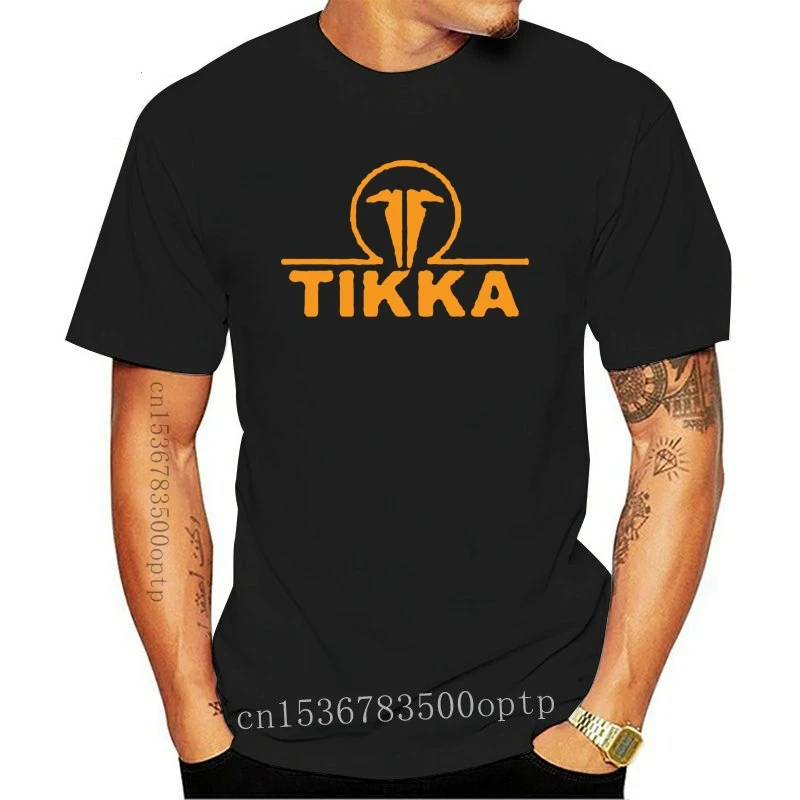 

Новинка 2021, лидер продаж, модная черная Дизайнерская мужская футболка с логотипом Tikka By Sako Finland с огнестрельным оружием
