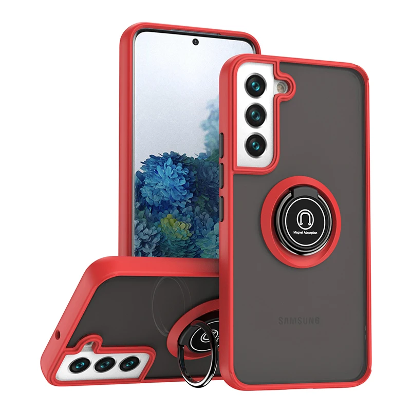 Custodia Per Telefono Antiurto Per Samsung Galaxy S8 S9 S10 Note 8 9 10 23 Plus Lite Ultra S10E Fashion Cover Per Anello Magnetico Opaco