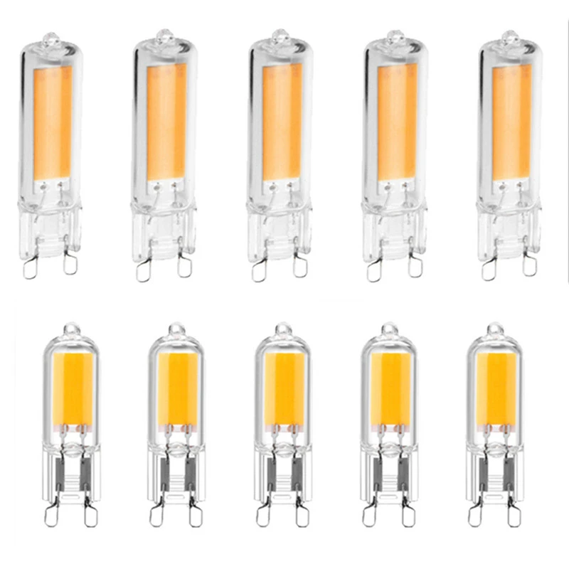 Ampoule LED G9 super lumineuse, lampe en verre, lumière à puissance