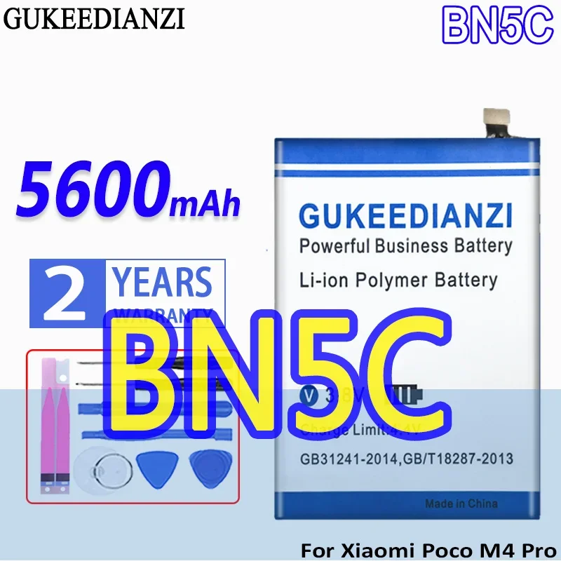 

Аккумулятор GUKEEDIANZI большой емкости BN5C 5600 мАч для Xiaomi Poco M4Pro M4 Pro 5G