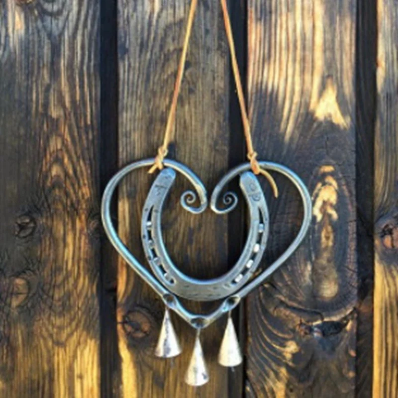 Hot Yo-Lucky Love Steel Nail Wind Chime Iron Wind Chime Decorazione Di San Valentino Ornamenti Per La Decorazione Del Giardino Di Casa