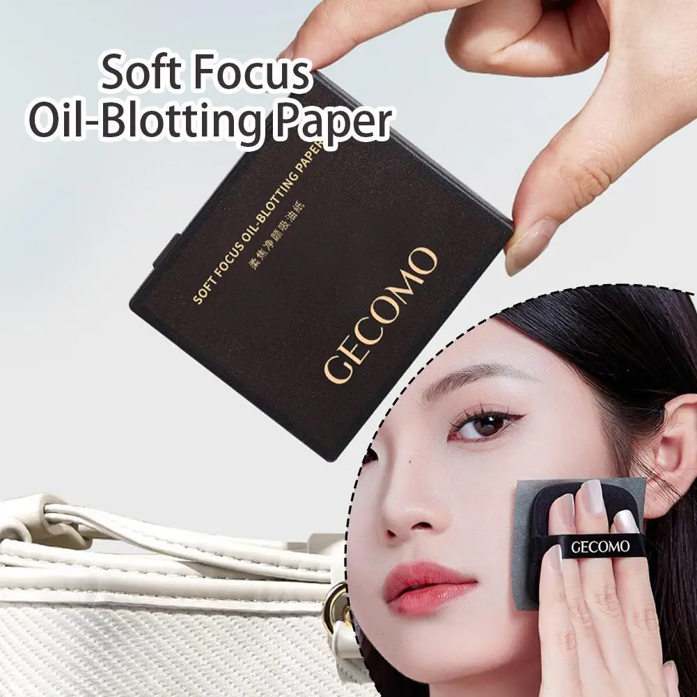 Description Picture 6 of itemSoft Focus Oil Blotting Paper Face With Puff Mirror Makeup Portable Makeup Holding Refreshing Oily Skin Oil Removing Paper