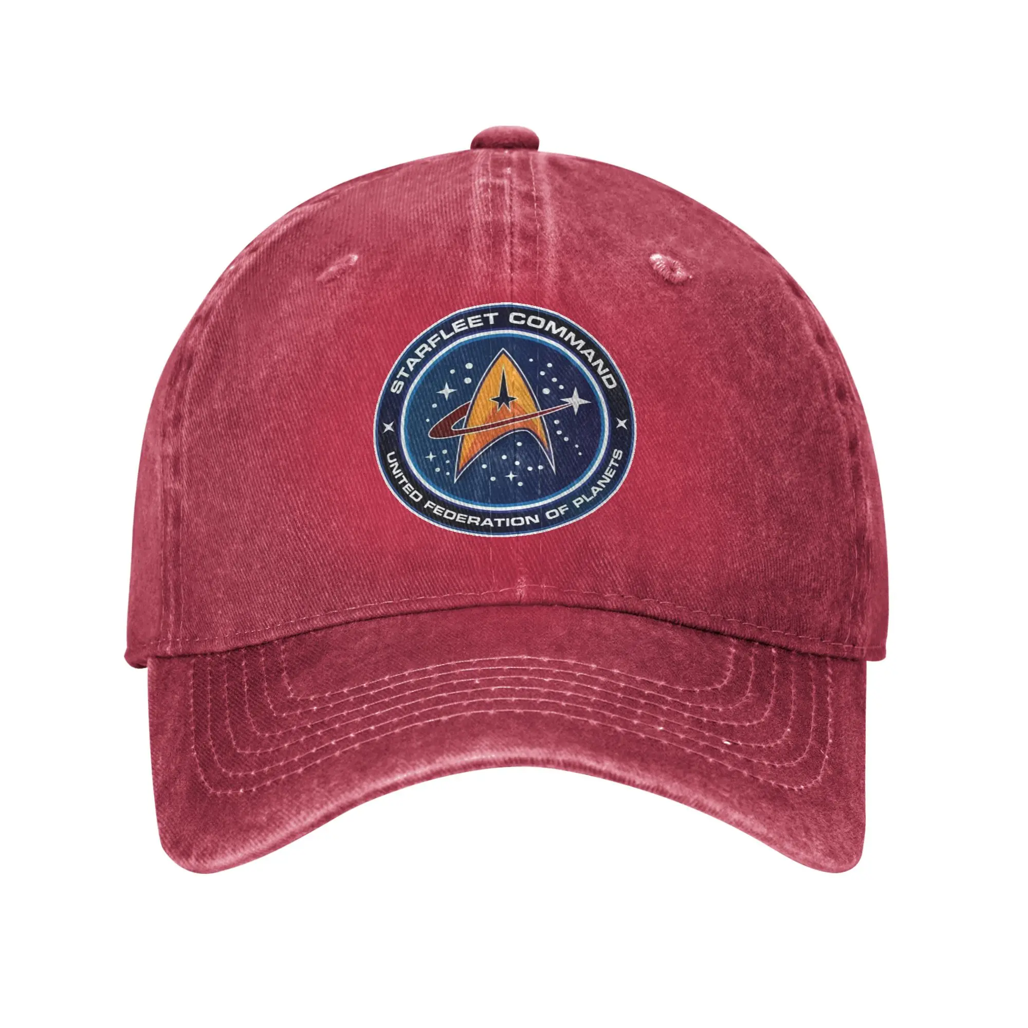 Star Treks Science-Fiction-TV-Serie, gewaschene Denim-Kappe, lässige Baseballkappen, verstellbare Mütze, Sommer-Unisex-Baseballmützen