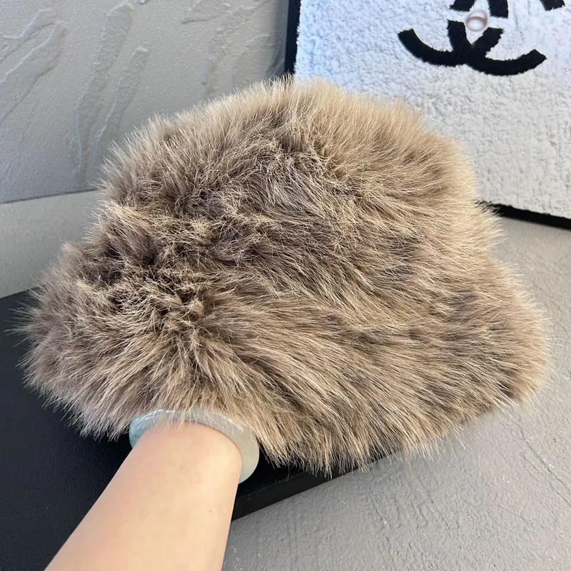 Women’s Fluffy Faux Fur Bucket Hat