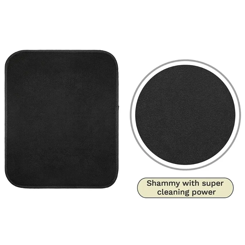 2Pcs Bowling Towel, 10x8inch Microfiber Bowling Cleaner Towel with Grips Dots Non-Slip Shammy Pad