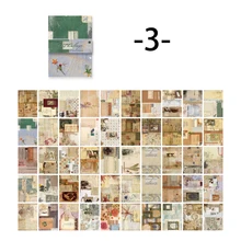  Mr. Paper 8 Style 100pcs/book Vintage Message Material Paper Creative Flower Character Hand Account Decorative Memo Pad 