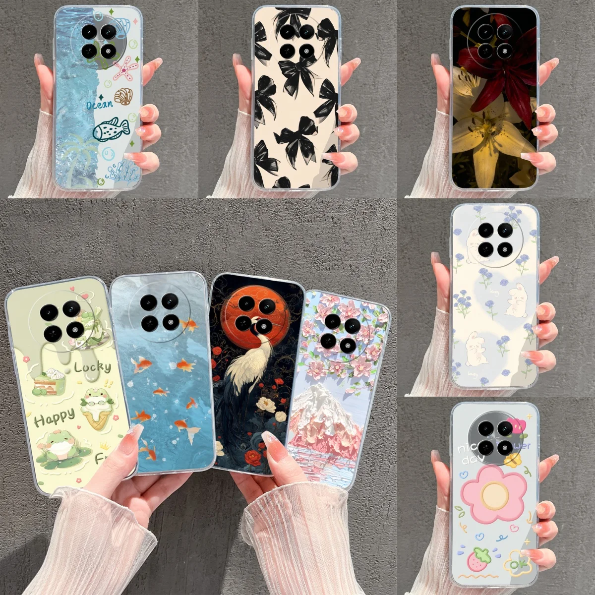 Enhanced Product Title:  
Little Fish Moon Non-Slip Camera Protection Clear Case