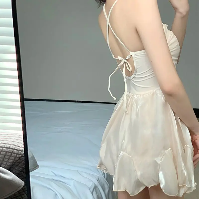 Summer New Temperament Women's Clothing Fashion Vacation Beach Style Thin Slim Sexy Hollow Out Conjoined Body Sling Swimwear