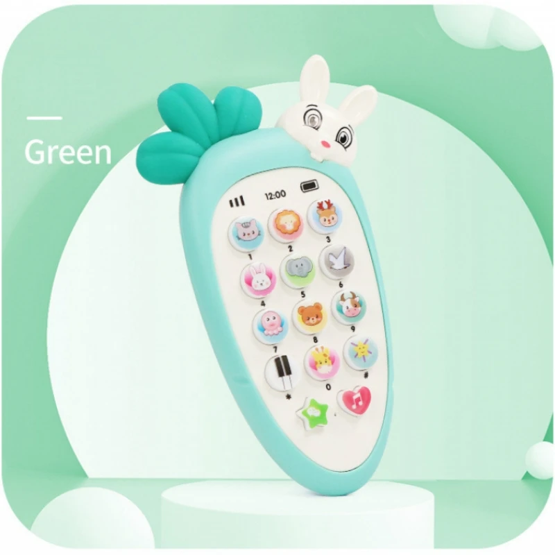 Baby Musical Mobile Phone Toy Early Learning Cute Rabbit Telephone Machine Early Learning Toys with Music Educational Kids Toy 6