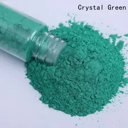 Purple Natural Mica Powder Pigments for DIY Art and Crafts - 25ml Shimmering Resin and Nail Gel Enhancer (Crystal Green)
