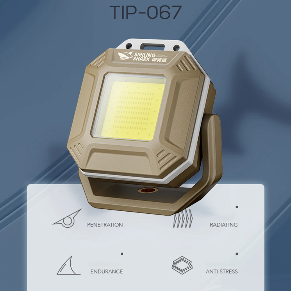 COB LED Inspection Lamp Waterproof Flashlight with Magnetic Base Emergency Light Rechargeable for Car Repair Emergency Workshop