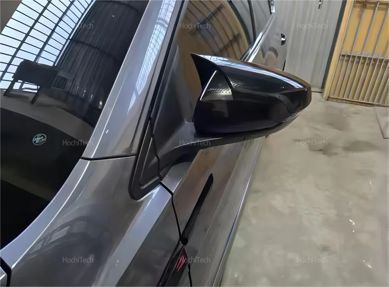 Für Volkswagen Polo AW BZ 2017 2018 2019 2020 2021 2022 2023 2x Horn Style Add-on Rückspiegelabdeckung Glänzendes Schwarz – Detail 25