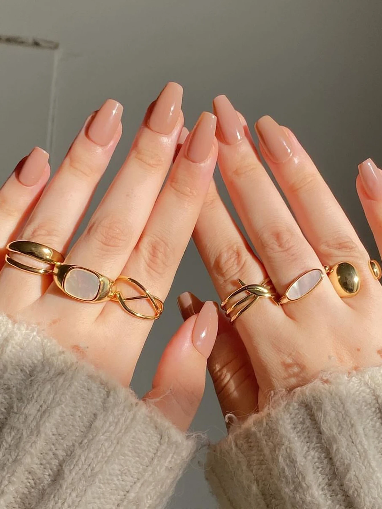 Rings Plated Ring Set Stackable for Women