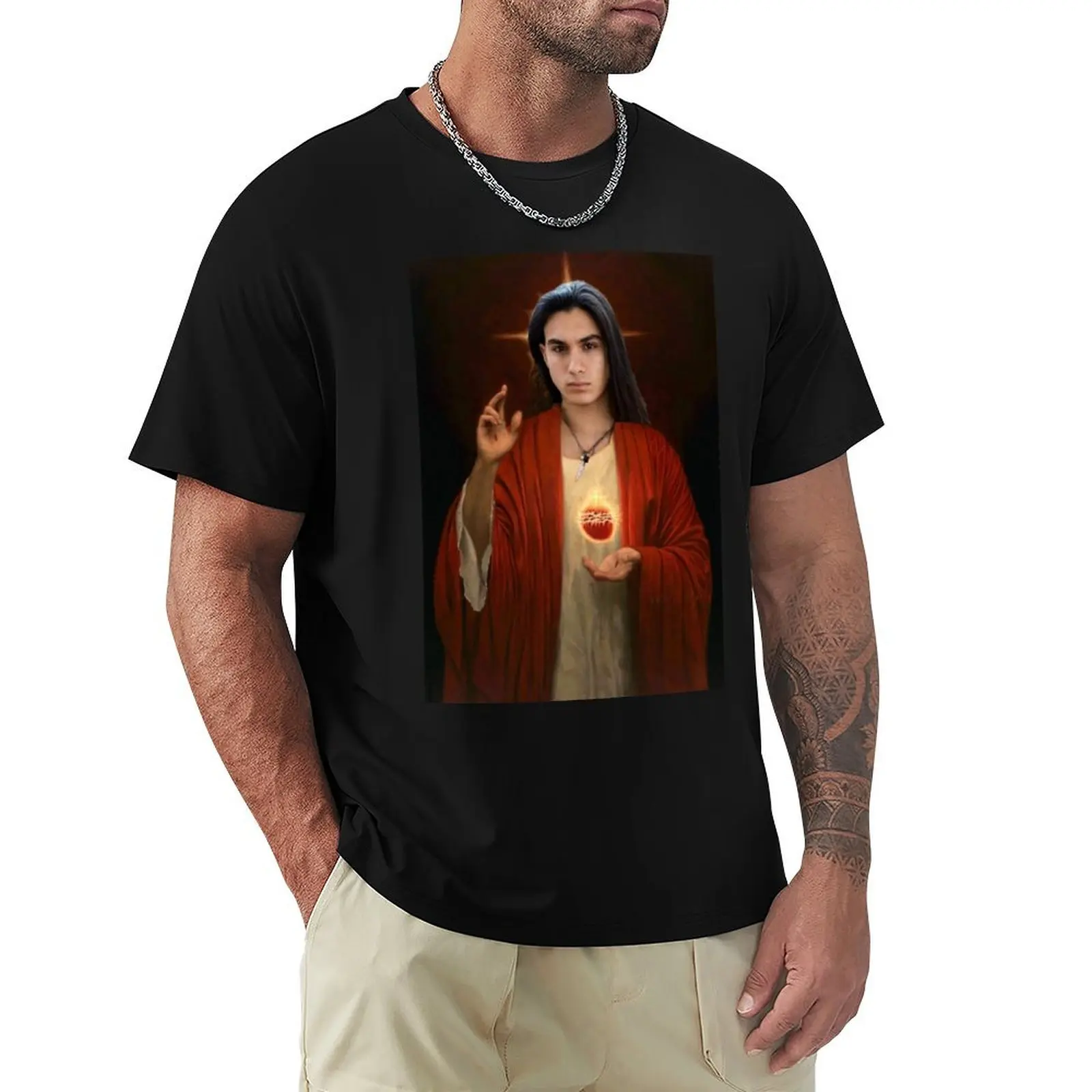 

Ethan Torchio as Jesus T-shirt shirts graphic tees Short sleeve tee sublime customs oversized t shirt men