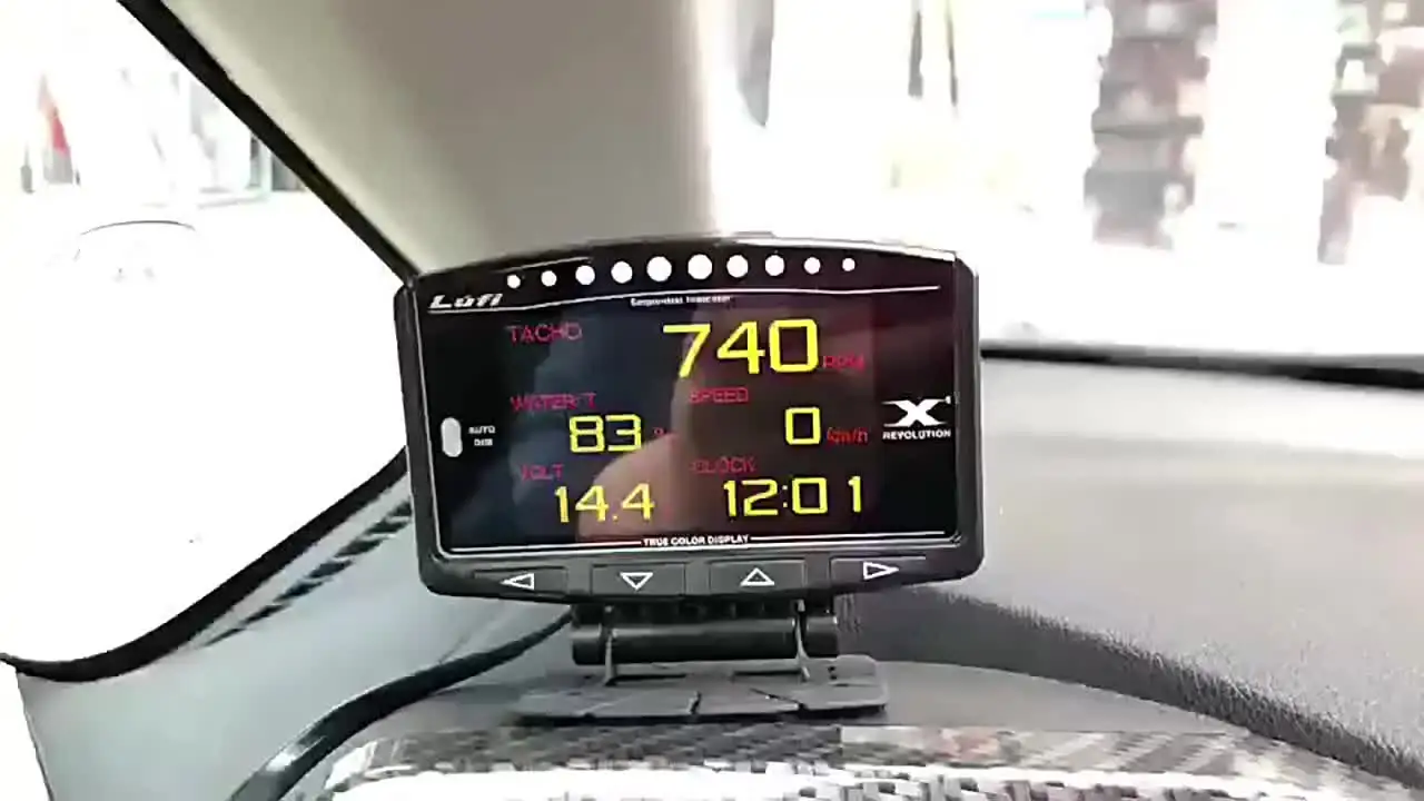 Lufi x1 obd2 inteligente digital multi medidor versão em inglês