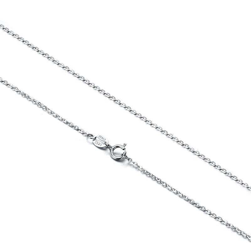 Rinntin Fashion S925 Silver O Cross Link Chain Necklace Classic Long Necklace Men Women Hip Hop Neck Chain Jewelry Gift SC20 4