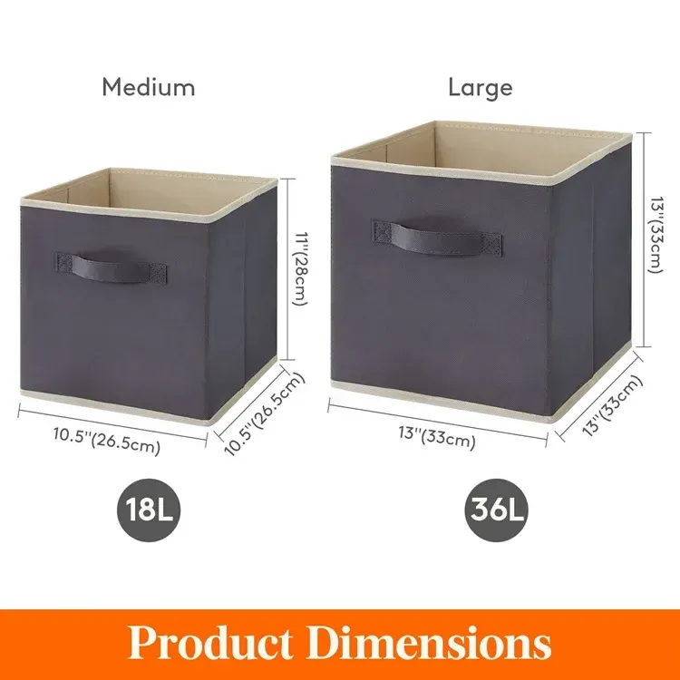 Foldable Fabric Storage Box, Household Clothes Sorting Box, Uncovered Storage Box