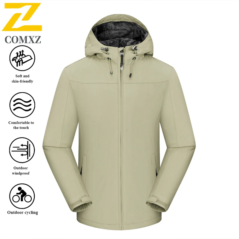 EiAO  Jacket Men's Thermal Ski Windproof Waterproof Winter Coat with Fleece Lining for Mountaineering Ice Fishing Extreme Cold