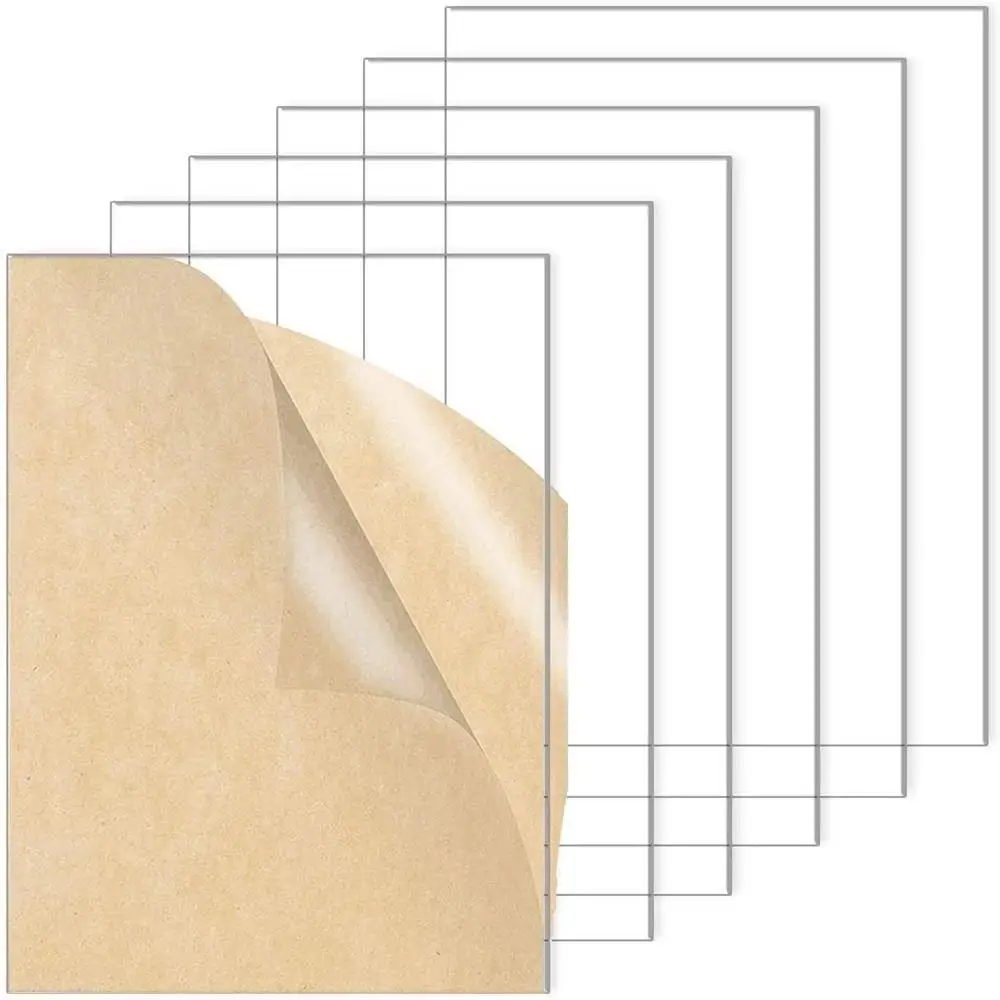 500*500mm Transparent Plexiglas Clear Plastic Acrylic Sheet Board Organic Glass Polymethyl Methacrylate 1mm 3mm 8mm Thickness