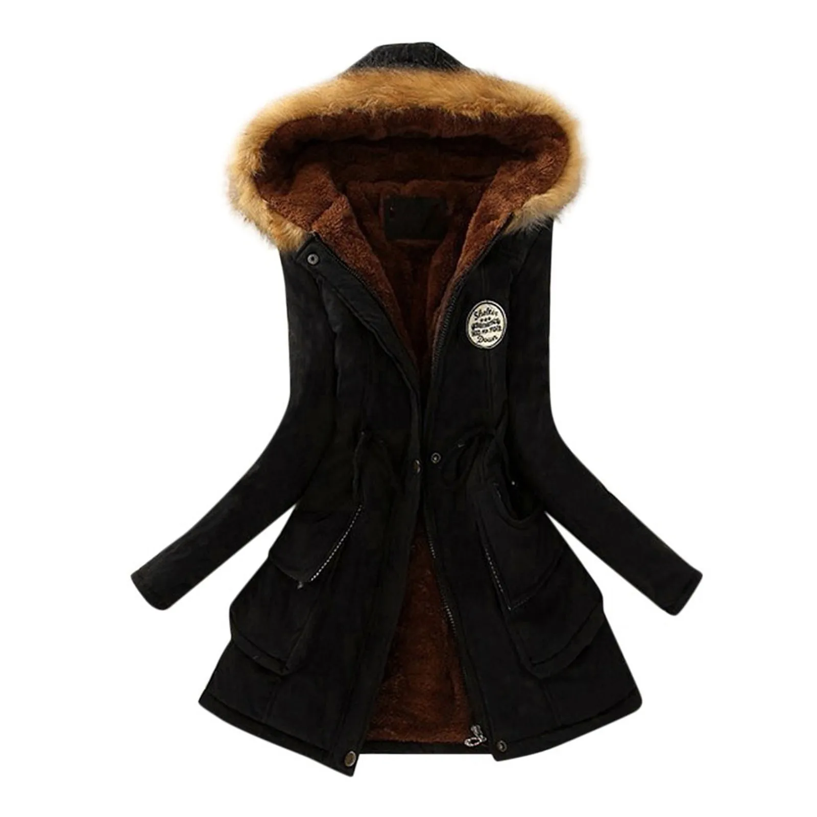 

Fleece Jacket for Women Full Zip Fleece for Women Winter Outwear Coats Coat Jacket Womens Winter Warm Slim Hooded Long Coats