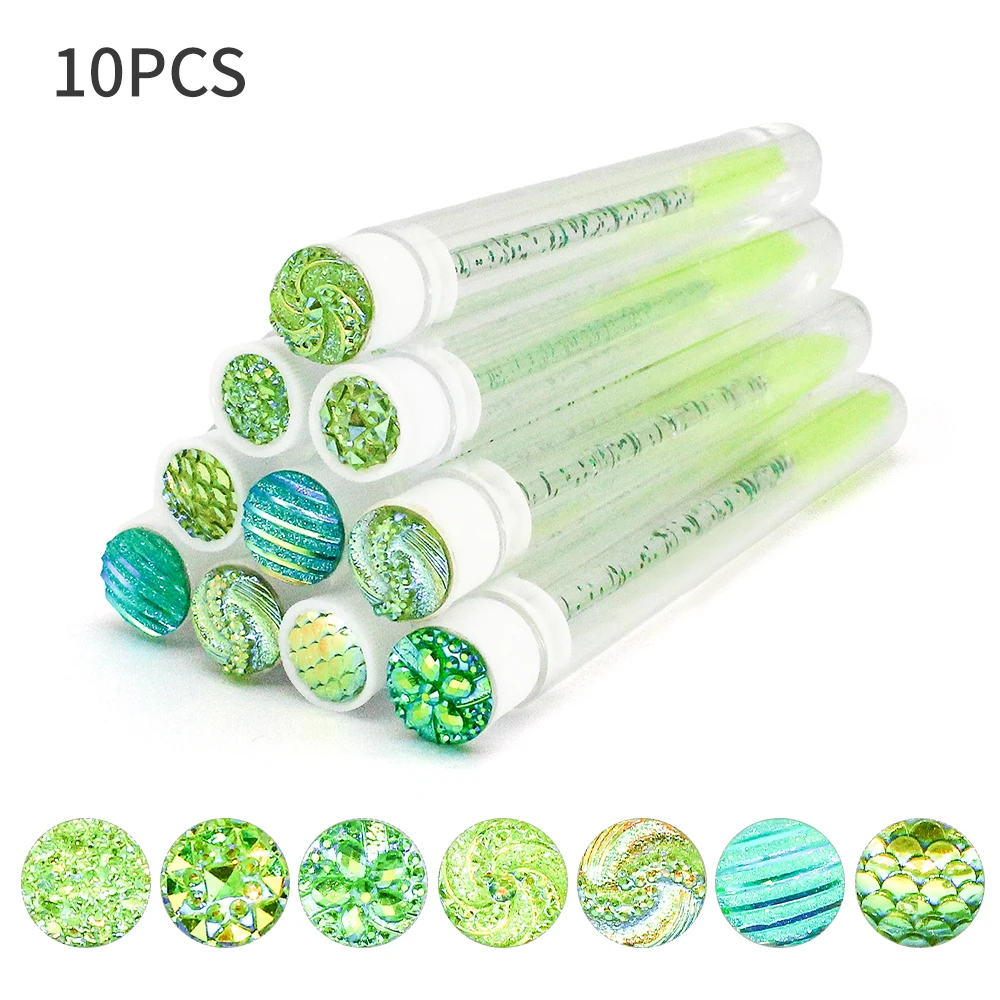 10pcs tube and brush